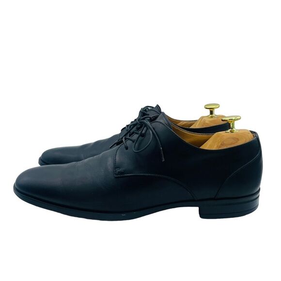 HUGO BOSS Men\'s Black Leather Lace Up Oxford Dress Shoes US 8 main image 8